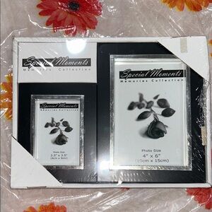Special Moments Dual-Tone Photo Frame Set 2.5 x 3.5" and 4x6" NWT
